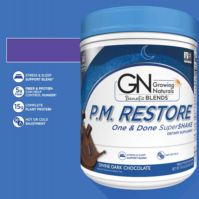 P.M. Restore SuperShake, Divine Dark Chocolate, 16 Ounce