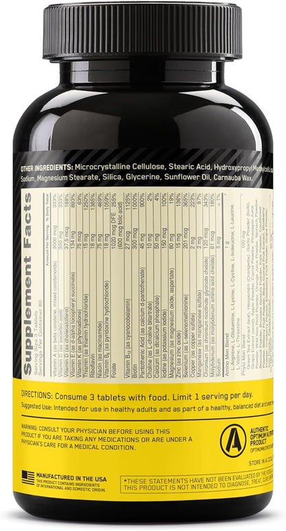 Optimum Nutrition Opti-Men Daily Multivitamin 80 Day 240 Count,