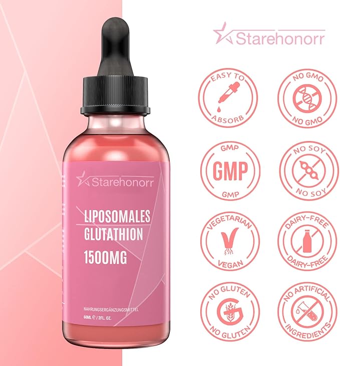 Liposomal Glutathione Liquid 1500 mg, Reduced 2.02 oz