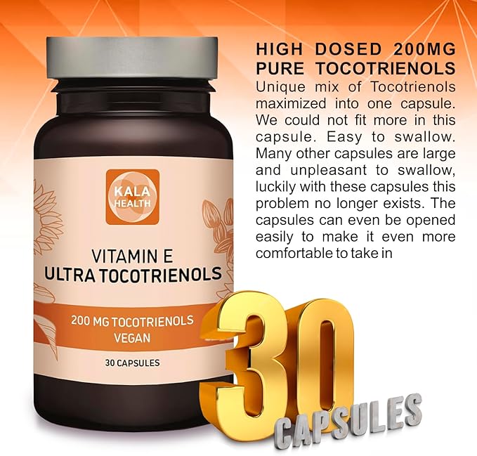 Kala Health Ultra Tocotrienol 200mg Vitamin 4 tocotrienols