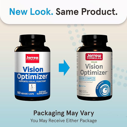 Jarrow Formulas Vision Optimizer Veggie Capsules 180 Count
