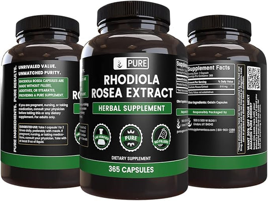 Pure Original Ingredients Rhodiola Rosea (365