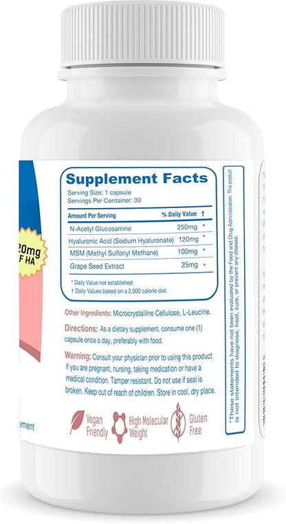 Hyalogic 120 Mg Hyaluronic Acid Delayed-Release (30 Count)