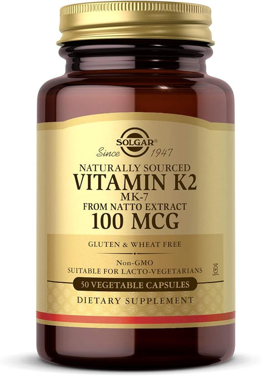 Solgar Vitamin K2 MK7 100mcg Vegetable 50 Count