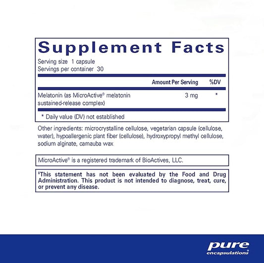 Pure Encapsulations Melatonin-SR 30 Capsules