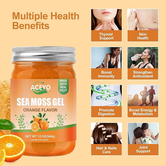 (12 OZ) Sea Moss Gel Organic 102 Vitamins