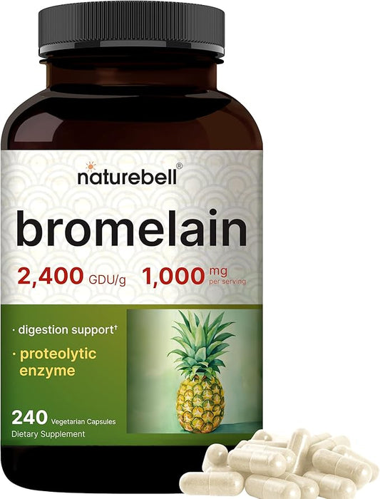 NatureBell Bromelain, 1,000mg Per Serving, 240 2,400 GDU