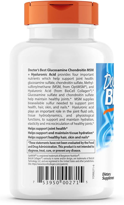 Doctor's Best Glucosamine Chondroitin MSM + 150 Caps