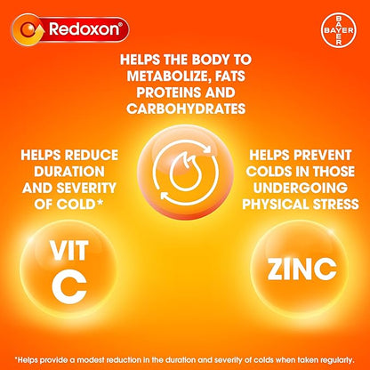 Redoxon Double Action Vitamin C 100mg 10mg, 4 4 x 15 Count
