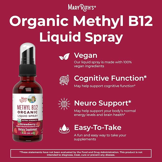 Vitamin B12 Spray B12 Liquid B12 Vitamin B12 for 1 Fl