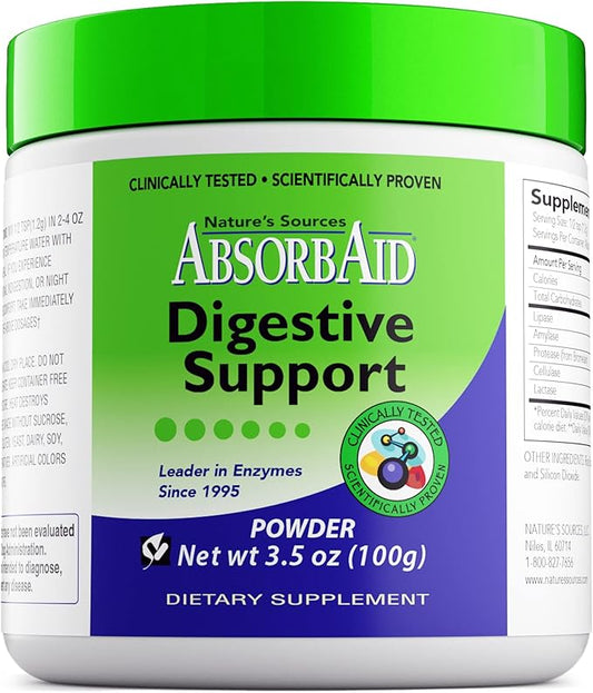 AbsorbAid Digestive Enzymes 100 grams, Proven 71%