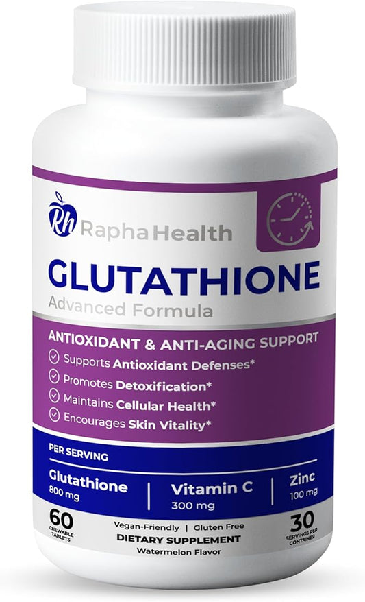 Glutathione Enhanced with Vitamin C & Zinc 60 Tablets (1) Month