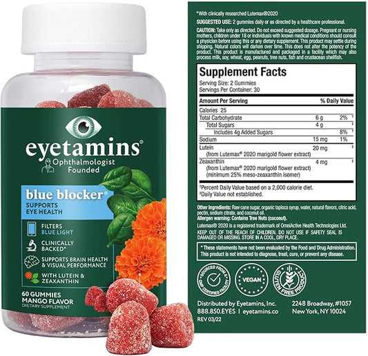 Blue Blocker® Eye Health 60 Lutein