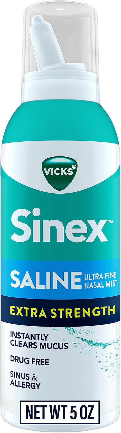 VICKS Sinex Saline Extra Strength Nasal 3X Concentrated* 5 OZ 2