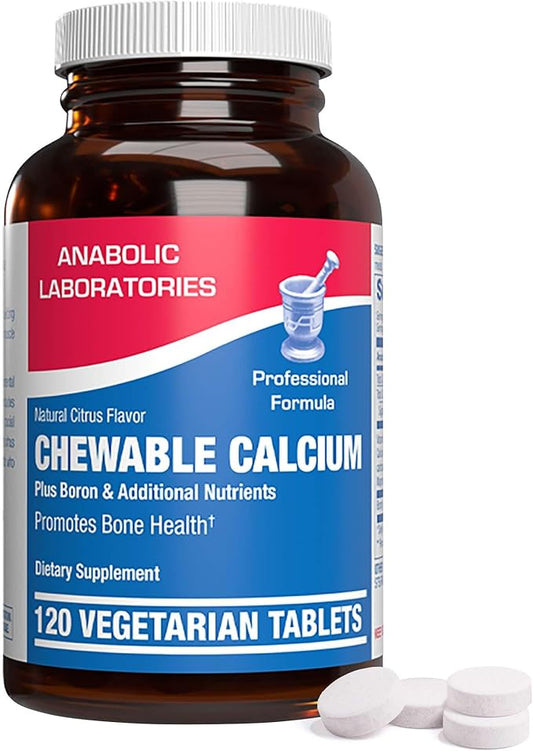Chewable Calcium Supplement for Women - Clinical Bone Supplement with Chewable Calcium with Vitamin D Magnesium and Boron Complex for Bone Health & Strength Support - Made in The USA - 30 Servings