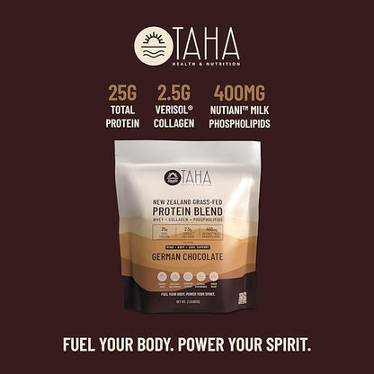 Taha Health & Nutrition Mind+Body+Soul Protein Blend 25g of 400mg Milk