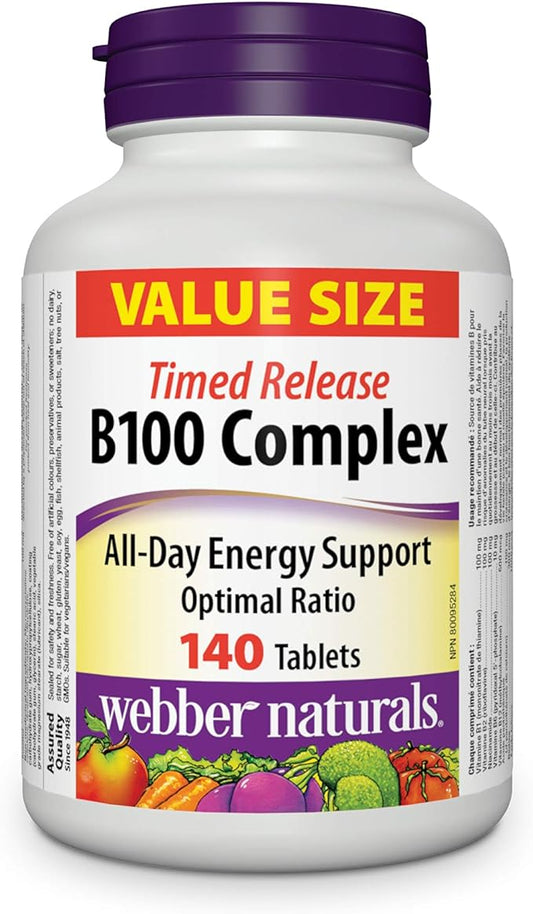 Webber Naturals Vitamin B100 Complex Time 140 Tablet