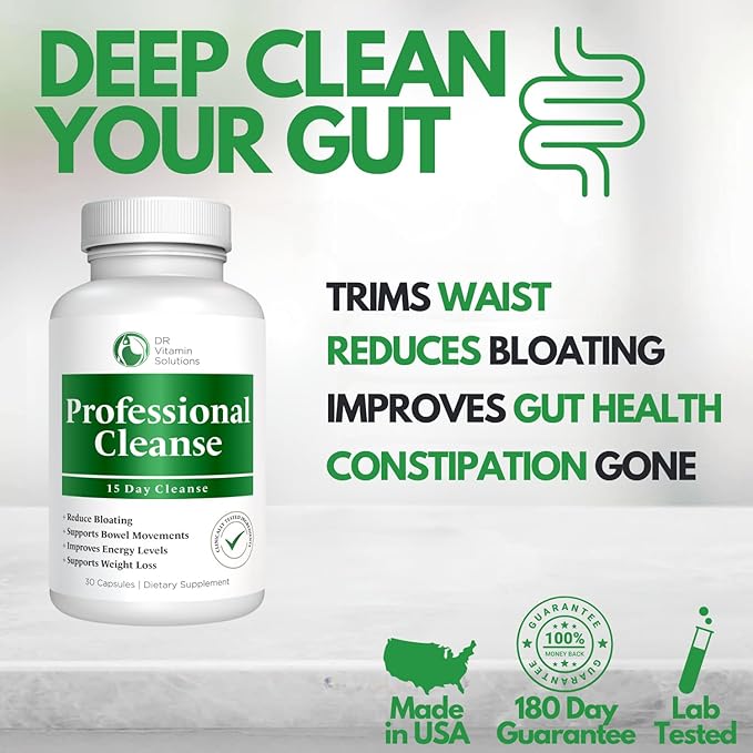 Professional Detox Cleanse for Weight Management 15 Day 30 Caps
