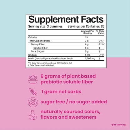 LaVie Fiber Gummies for Women, Pregnancy 60 Count