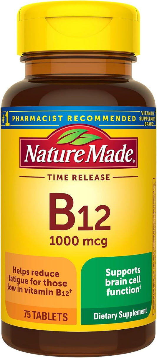 Nature Made Vitamin B12 1000 mcg, 75 Time 75 Day