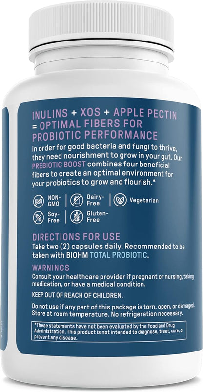 BIOHM Prebiotic & Women's Probiotic Bundle: 60 Caps 30B CFU 30 Caps