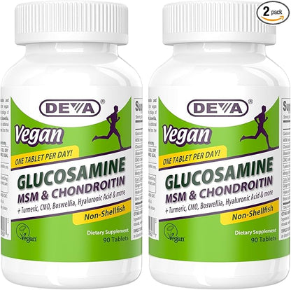 DEVA Vegan Glucosamine MSM & Chondroitin 90 Tablets 2)