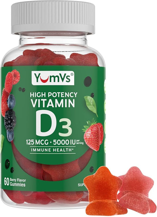 Vitamin D3 Jellies by YumV's 5000 IU 60 Count
