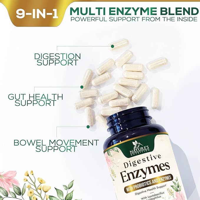Digestive Enzymes with Probiotics 60 Capsules