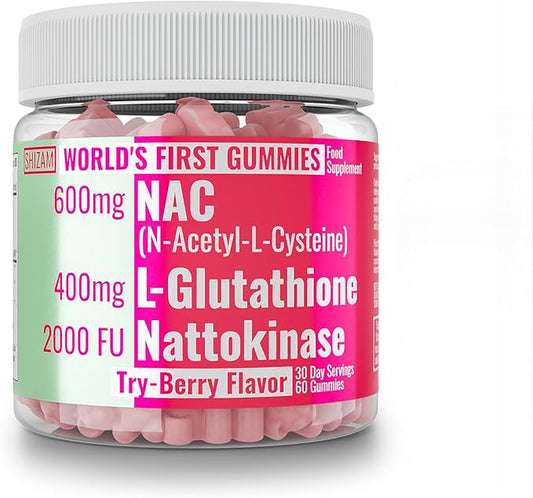 600mg NAC 2000 FU 100mg Nattokinase 400mg Reduced 1000mg 4000 4000 600 600 mg