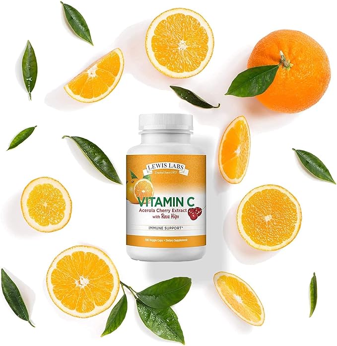 Lewis Labs Vitamin C with Rose 1000mg |