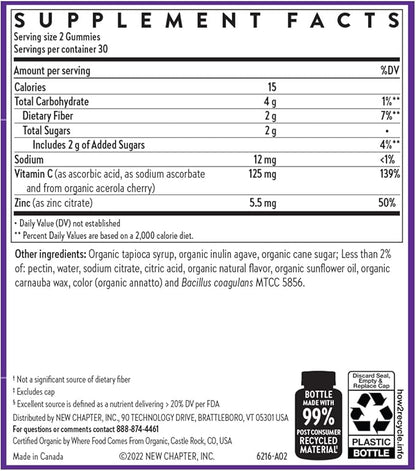 New Chapter Vitamin C+ Gummies – 40% Less 60ct