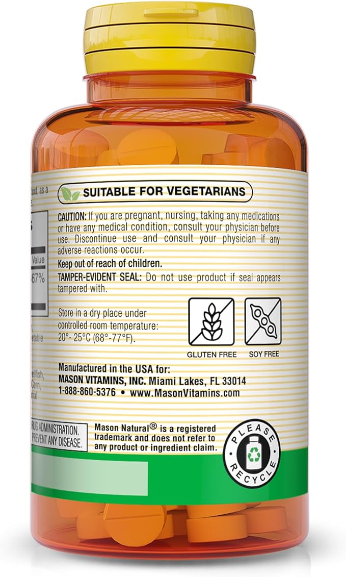 MASON NATURAL Vitamin B12 1000 mcg 100 Tablets