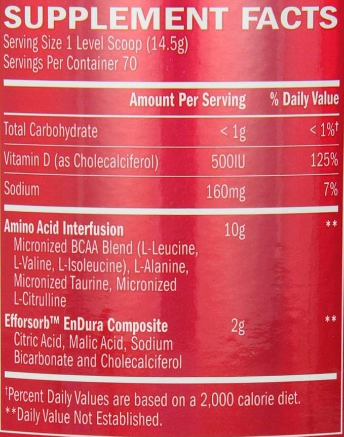 BSN Amino X Muscle Recovery & Endurance Powder with BCAAs, Intra Workout Support, 10 Grams of Amino Acids, Keto Friendly, Caffeine Free, Flavor: Fruit Punch, 70 Servings (Packaging May Vary)