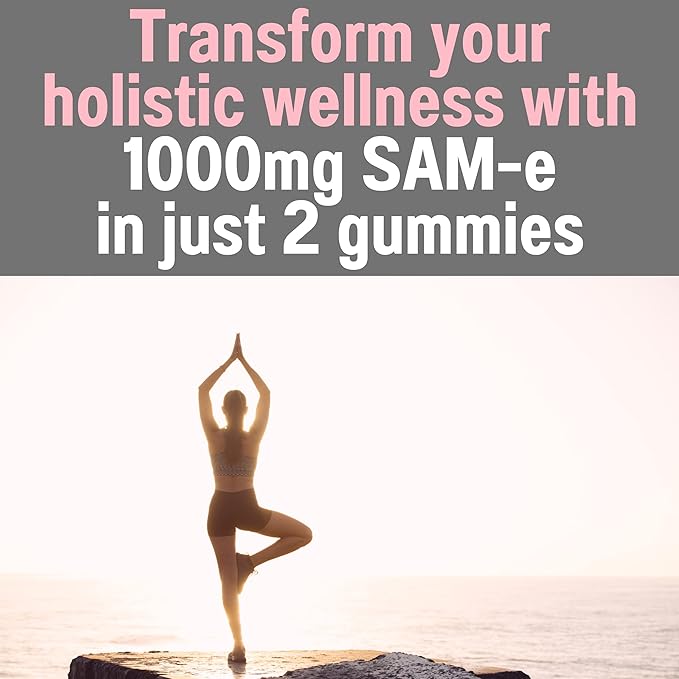 SAM-e & L-Tyrosine Gummies 1000mg Each B12 & 5-MTHF, Supplement/Supplements 1000 750 750 500 500 400 400 250 250 mg 400mg 500mg 500mg 750mg 750mg