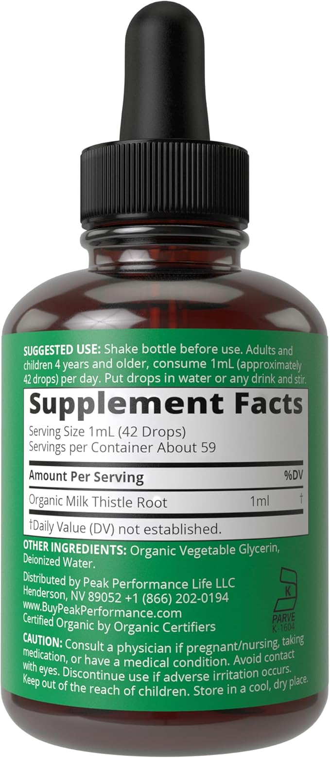 USDA Organic Milk Thistle Extract Vegan