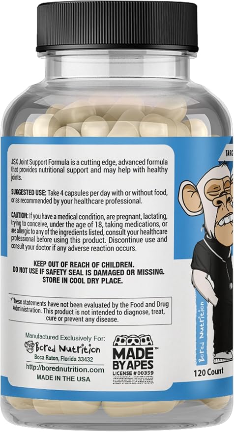 JSX Joint Support Supplement with Vegan 120 Capsules