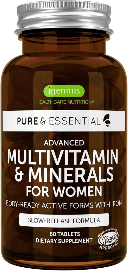 Advanced Women's Multivitamin, Methylated Folate 60 Tablets,