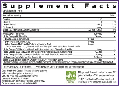 New Chapter Omega-3 Complex, Fish Oil 30 Count