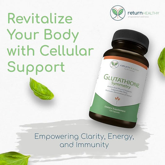 Glutathione Symmetry | S-Acetyl Glutathione Supplement 120 caps