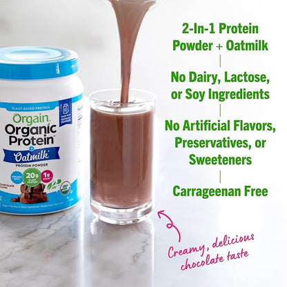Orgain Organic Vegan Protein Powder + 20g Plant 1.05lb