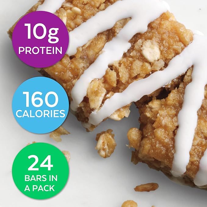 HMR Bar, Lemon Flavored Protein Bar 10g of 24 Count