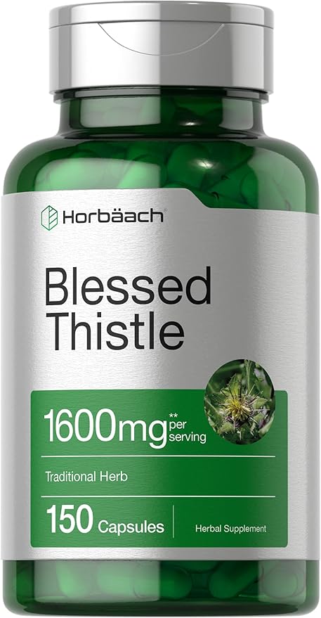 Horbaach Blessed Thistle Capsules 1600 mg 150 Count