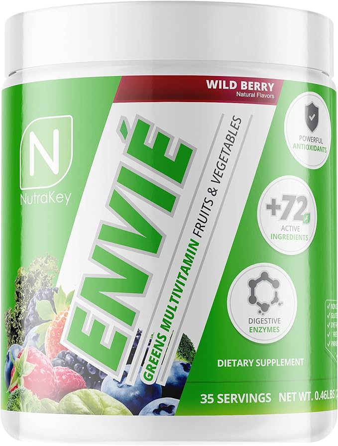NutraKey Envie Multivitamin Powder, Keto MultiVitamin 210g)