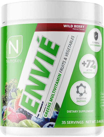 NutraKey Envie Multivitamin Powder, Keto MultiVitamin 210g)