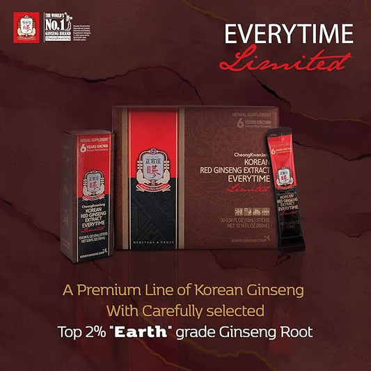 Korean Red Ginseng Everytime Limited 3000mg -30 Sticks