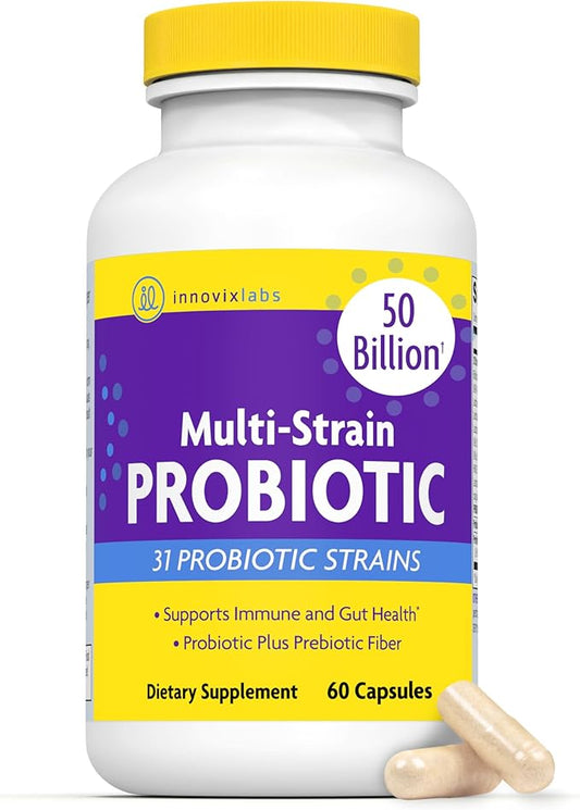 InnovixLabs Multi Strain Probiotics for Women 50 Billion 60 Capsules