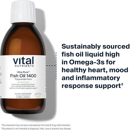 Vital Nutrients - Ultra Pure Fish 1400 (Pharmaceutical 200 ml