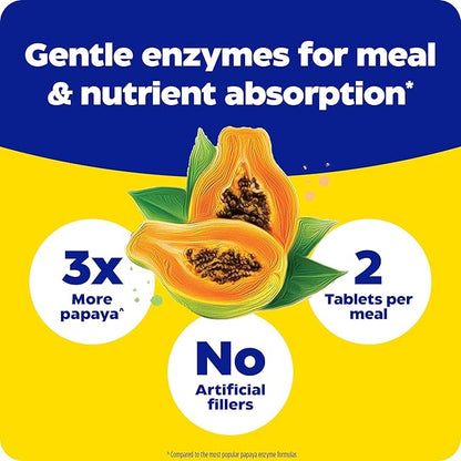 Enzymedica Papaya Complete, Daily Digestive Enzymes 240 Chewable