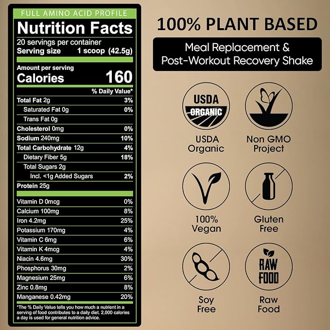 Elite Plant-Based Protein Powder 25g Complete 1 Month