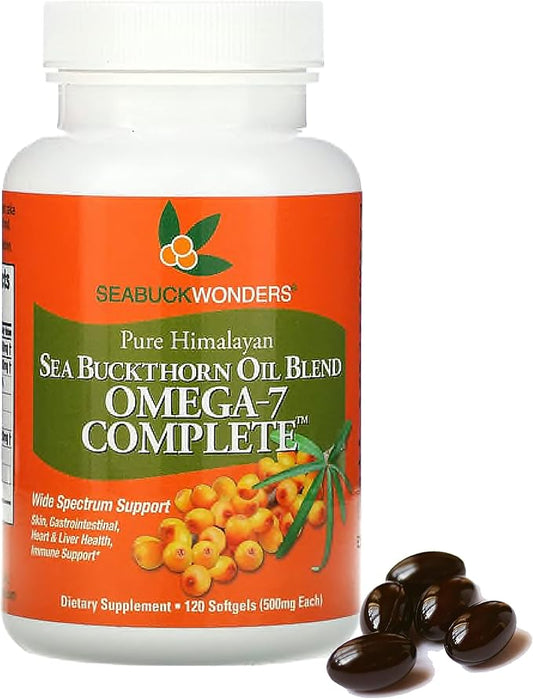 Omega-7 Complete 120 Softgels & Organic 1.76oz for